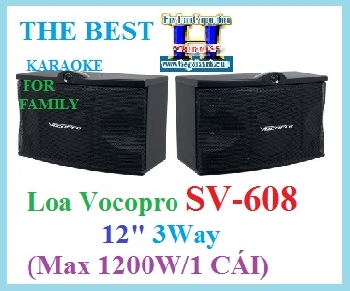 +A-Loa Vocopro SV-608 12" 3-Way (Max 1200W)