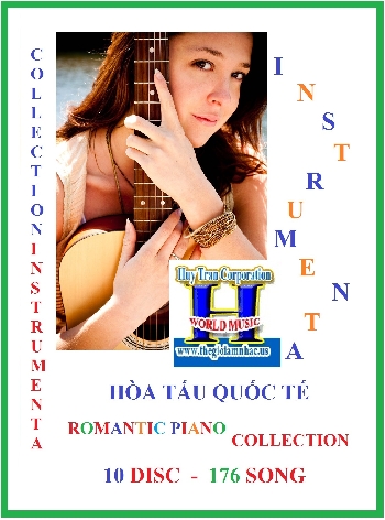 0001 - CD Hòa Tấu Quốc :Romantic Piano (10 Dĩa-176 Bài)