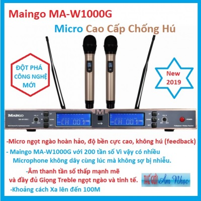 +   A-New 2019 :Maingo MA-W1600 Micro Cao Cấp Chống Hú