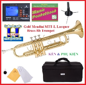 A - Kèn & Phụ Kiện /Gold Mendini MTT-L Lacquer Brass.
