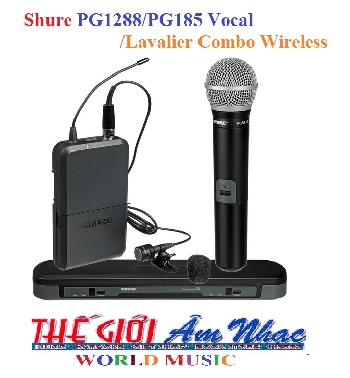 01 - Micro Shure PG1288/PG185 Vocal/Lavalier Combo Wireless
