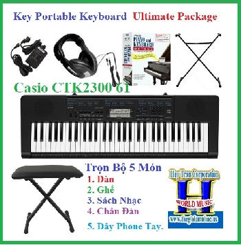 A - Đàn Piano / Keyboard Casio CTK2300 61 Key