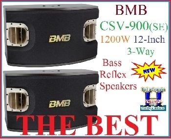 + BMB CSV-900 (SE) 1200W 12-Inch 3-Way Bass Reflex Speakers