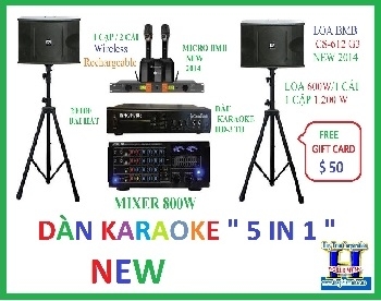 +New 2015 ! Dàn Karaoke \"5 IN 1\" New