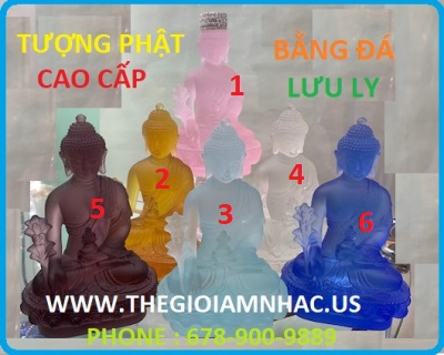 +    Tượng Phật Cao Cấp Bằng Đá lưu Ly(Cao Khoảng 1 Gang Tay)