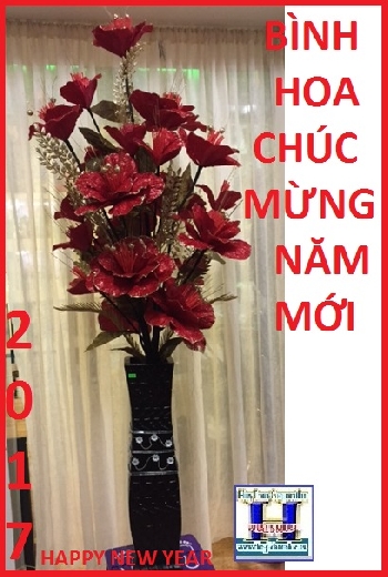 BÌNH HOA - CHÚC MỪNG NĂM MỚI 2017 (CAO 5FT7)