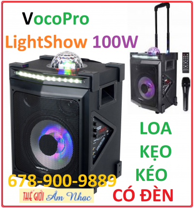 +      Loa Kẹo Kéo 2- VocoPro LightShow 100W