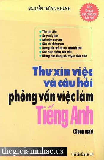 Thu Xin Viec Va Cau Hoi - Phong Van Viec Lam Tieng Anh