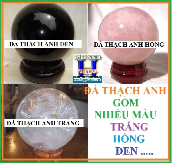 + A - Đá Thạch Anh :Hồng - Trắng - Đen (Side Nhỏ,Trung,Lớn)