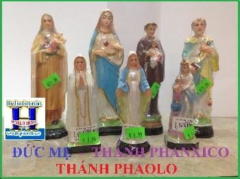 Đức Mẹ,Thánh Phanxico,Thánh Phaolo, Chúa...