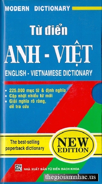 Tu Dien Anh - Viet. Modern Dictionary