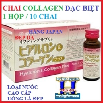 + Collagen Plus - Nước Uống Đẹp Da Cao Cấp (1 Hộp 10 Chai)