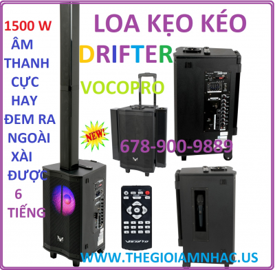 +   Loa Kẹo Kéo VocoPro Drifter (1500w)