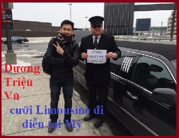 Dương Triệu Vũ cưỡi Limousine đi diễn tại Mỹ