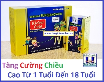 Kicker Gold :Tăng Cường Chiều Cao (Từ 1 Đến 18 Tuổi)